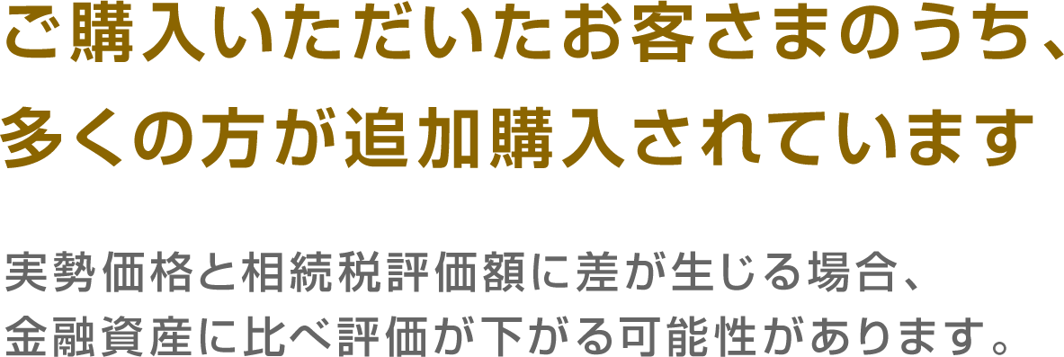 ご購入いただいたお客さまのうち、多くの方が追加購入されています